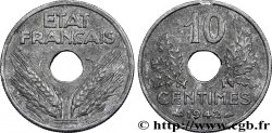 10 centimes État français, grand module 1942 Paris F.141/4 TTB48 