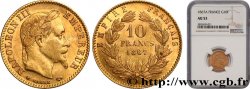 10 francs or Napoléon III, tête laurée 1867 Paris F.507A/15