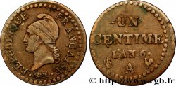 Un centime Dupré, 6 normal 1798 Paris F.100/3