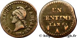 Un centime Dupré, 6 normal 1798 Paris F.100/3 TB20 