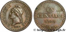 Un centime Dupré, IIe République 1849 Paris F.101/4 TTB48 