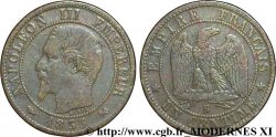 Un centime Napoléon III, tête nue 1855 Rouen F.102/17 SS48 
