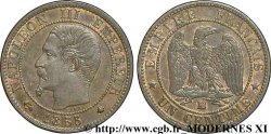 Un centime Napoléon III, tête nue 1855 Strasbourg F.102/18 VZ58 