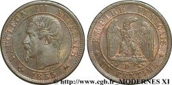 Un centime Napoléon III, tête nue, différent ancre 1855 Lyon F.102/20 VZ58 