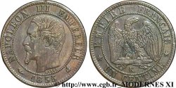 Un centime Napoléon III, tête nue 1855 Bordeaux F.102/22 SUP55 