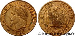 Un centime Napoléon III, tête laurée 1861 Paris F.103/1