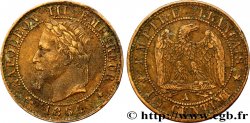 Un centime Napoléon III, tête laurée 1861 Paris F.103/1 TB35 