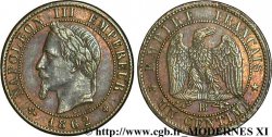 Un centime Napoléon III, tête laurée 1862 Strasbourg F.103/6