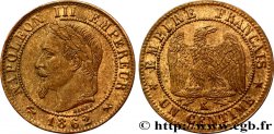 Un centime Napoléon III, tête laurée 1862 Bordeaux F.103/7