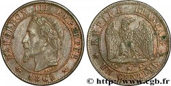 Un centime Napoléon III, tête laurée 1862 Bordeaux F.103/7