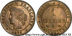 1 centime Cérès 1875 Bordeaux F.104/5