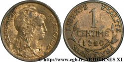 1 centime Daniel-Dupuis, avec traces de fantôme 1920 Paris F.105/19