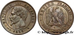 Deux centimes Napoléon III, tête nue 1853 Bordeaux F.107/6 TTB48 