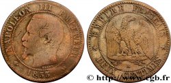 Deux centimes Napoléon III, tête nue 1855 Rouen F.107/22 B12 