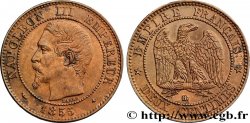 Deux centimes Napoléon III, tête nue 1855 Strasbourg F.107/23 SUP55 
