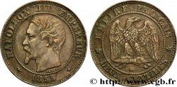 Deux centimes Napoléon III, tête nue 1855 Strasbourg F.107/23