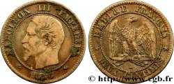 Deux centimes Napoléon III, tête nue 1856 Rouen F.107/39 TB35 