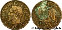 Deux centimes Napoléon III, tête nue 1856 Marseille F.107/42