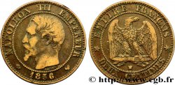 Deux centimes Napoléon III, tête nue 1856 Lille F.107/43