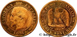 Deux centimes Napoléon III, tête nue 1856 Lille F.107/43 B12 