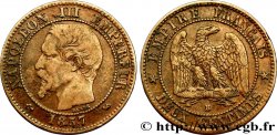 Deux centimes Napoléon III, tête nue 1857 Rouen F.107/45 TB35 