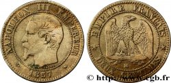 Deux centimes Napoléon III, tête nue 1857 Marseille F.107/50 MB20 