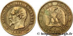 Deux centimes Napoléon III, tête nue 1857 Lille F.107/51 TB35 