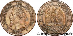 Deux centimes Napoléon III, tête laurée 1861 Paris F.108A/1 TTB40 