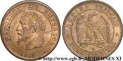 Deux centimes Napoléon III, tête laurée 1861 Strasbourg F.108A/2