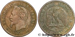 Deux centimes Napoléon III, tête laurée 1861 Strasbourg F.108A/2 TB35 