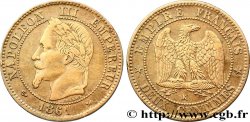 Deux centimes Napoléon III, tête laurée 1861 Bordeaux F.108A/3