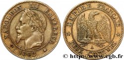 Deux centimes Napoléon III, tête laurée 1862 Paris F.108A/4 SS40 