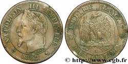 Deux centimes Napoléon III, tête laurée 1862 Paris F.108A/4 B12 