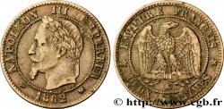 Deux centimes Napoléon III, tête laurée 1862 Bordeaux F.108A/7 TB35 