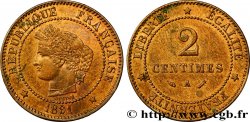 2 centimes Cérès 1891 Paris F.109/17 SUP58 
