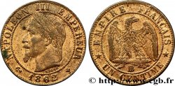 Un centime Napoléon III, tête laurée 1862 Strasbourg F.103/6