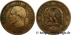 Deux centimes Napoléon III, tête nue 1855 Rouen F.107/22