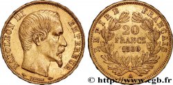 20 francs or Napoléon III, tête nue 1860 Paris F.531/17