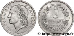 5 francs Lavrillier, aluminium, 9 ouvert 1945  F.339/3