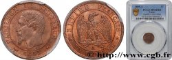 Un centime Napoléon III, tête nue, différent levrette 1855 Paris F.102/15