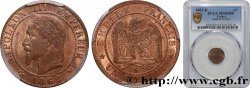 Un centime Napoléon III, tête laurée 1862 Bordeaux F.103/7