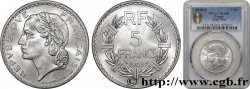 5 francs Lavrillier, aluminium 1949 Beaumont-le-Roger F.339/19