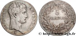 5 francs Napoléon Empereur, Calendrier révolutionnaire 1805 Paris F.303/2 TTB 