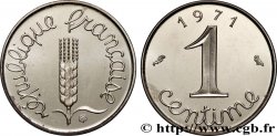 Piéfort argent de 1 centime Épi 1971 Pessac GEM.4 P2