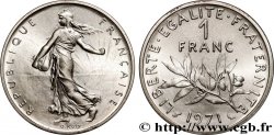 Piéfort argent de 1 franc Semeuse 1971 Paris GEM.104 P2