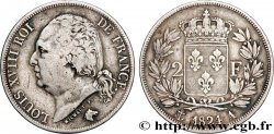 2 francs Louis XVIII 1824 Paris F.257/51