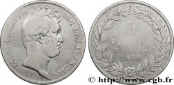5 francs type Tiolier sans le I, tranche en creux 1830 Lille F.313/4