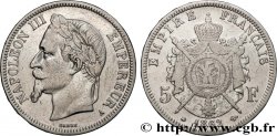 5 francs Napoléon III, tête laurée 1862 Paris F.331/3