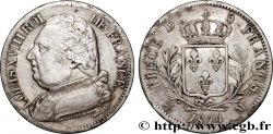 5 francs Louis XVIII, buste habillé 1814 Toulouse F.308/9