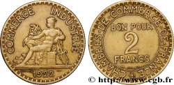 2 francs Chambres de Commerce 1922  F.267/4